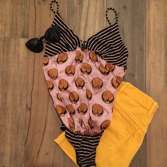 Fornarina Tops - Blush Patterned Bodysuit